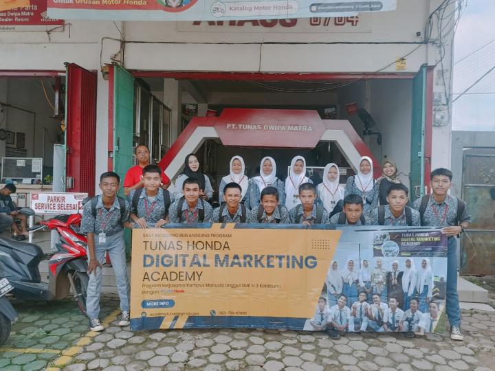 Sinergi Bagi Negeri, TDM Gelar Tunas Honda Digmar Academy Bersama SMKN 3 Kotabumi 