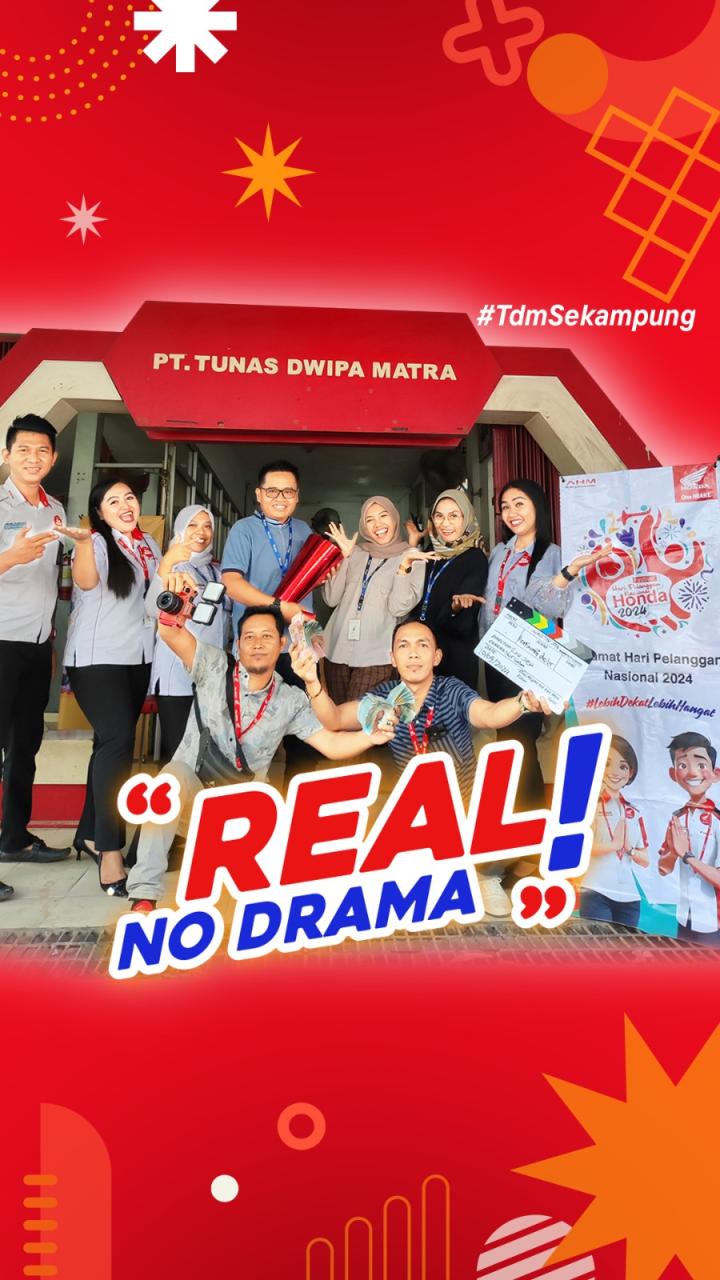 TDM Sekampung Membuat Cerita Pendek Yang Bertemakan Real No Drama 