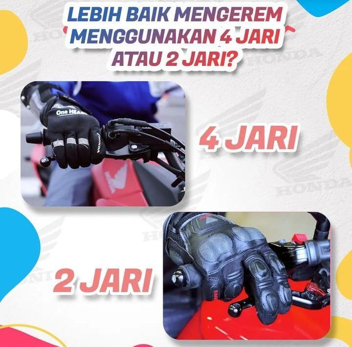 Lebih Baik Mengerem Menggunakan 4 Jari Atau 2 Jari 