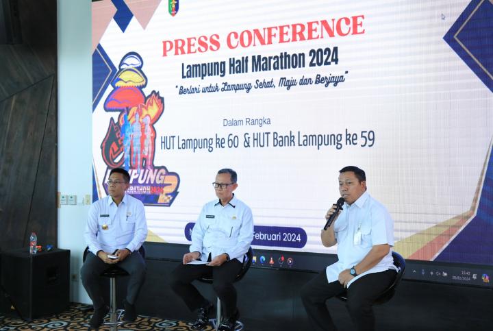 Sekdaprov Fahrizal Darminto Luncurkan Lampung Half Marathon 2024 