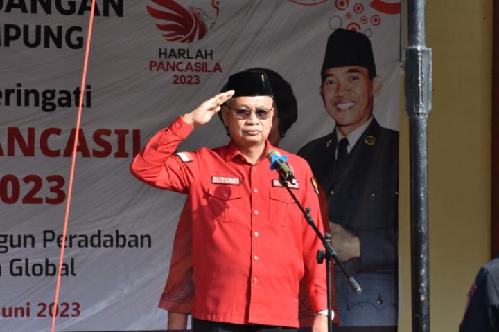 Sekertaris DPD PDIP Lampung, Sutono: Pancasila Adalah Alat Pemersatu Bangsa dan Menjadi Inspirasi Negara