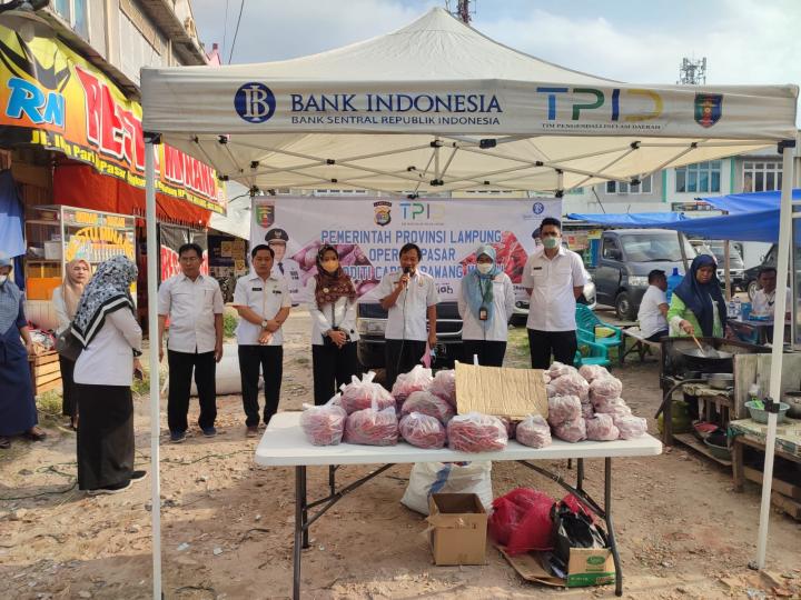 Pemerintah Provinsi Lampung Menggelar Operasi Pasar Komoditas Cabai dan Bawang