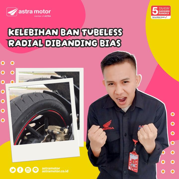 Hanya Sedikit Yang Tahu, Inilah Kelebihan Ban Tubeless Radial di Banding Bias 