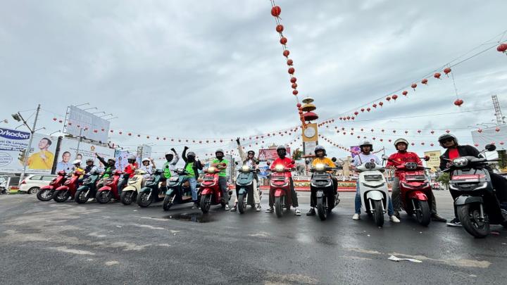 Antusias Komunitas, Jurnalis dan Vlogger Jajal New Honda Stylo 160 