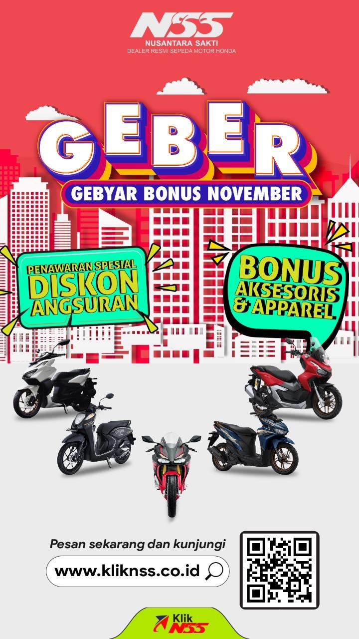 Berakhir di Tanggal 30 November, Promo GEBER Beri Banyak Untung Beli Motor di NSS Pringsewu