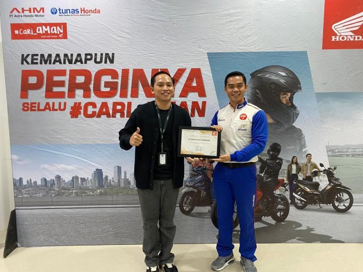 Tunas Honda Lampung Edukasi Safety Riding di Kantor Gojek Tokopedia Bandar Lampung 