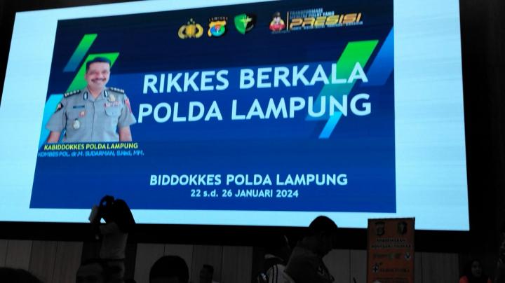 Cek Kesehatan Personil, Polda Lampung Laksanakan Rikkes Berkala