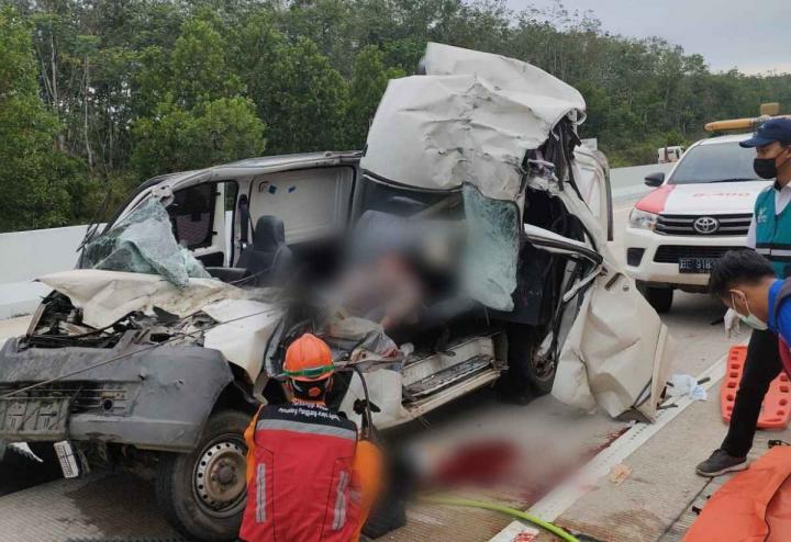 Innalillahi, Anggota Sabhara Polda Lampung Meninggal Dunia Kecelakaan di KM 220+400 