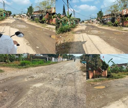 Jalan Provinsi Ruas Kalirejo-Padang Ratu Lamteng Rusak Parah, Keluhan Warga Terabaikan