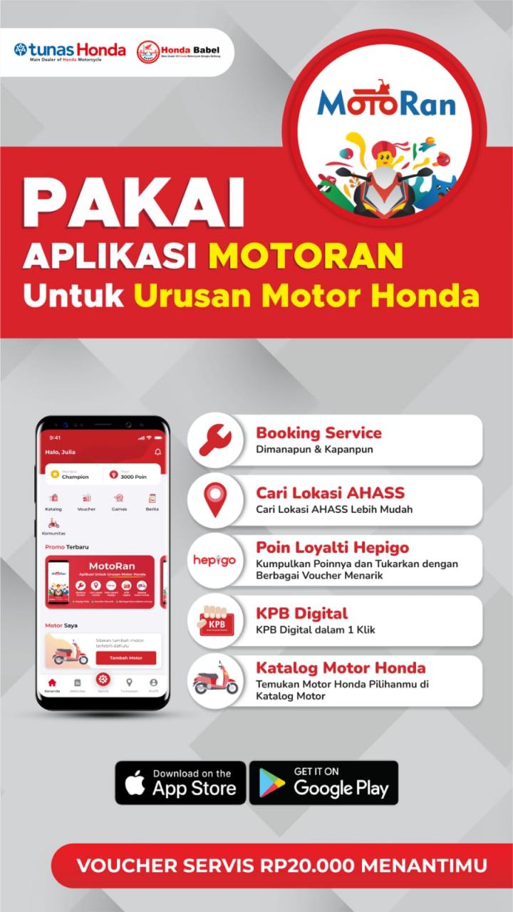 Aplikasi Motoran Untuk Urusan Motoran Honda