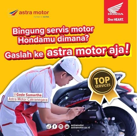 Service Motor Hondamu Gas Ke Ahass Astra Motor Natar 