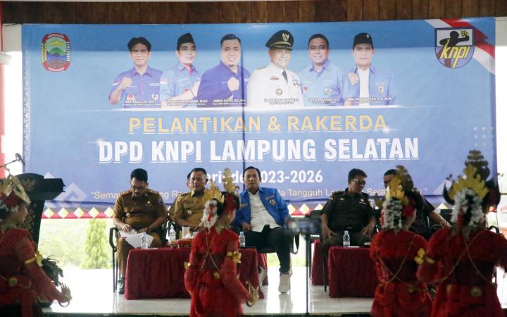 Dihadiri Bupati Lampung Selatan, Merik Havit Resmi di Lantik Jadi Ketua KNPI Lampung Selatan 