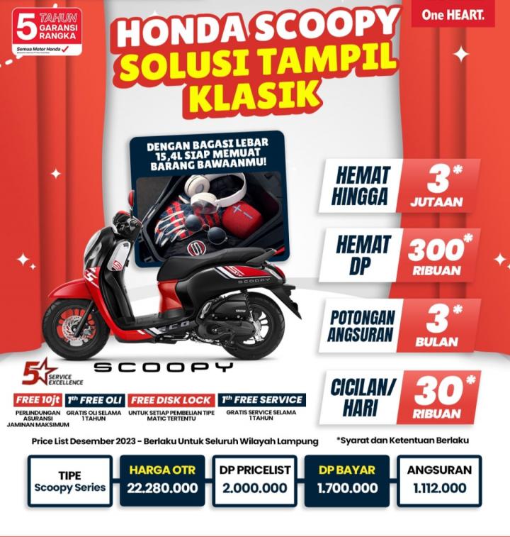 Honda Scoopy Solusi Tampil Klasik, Cek Promonya 