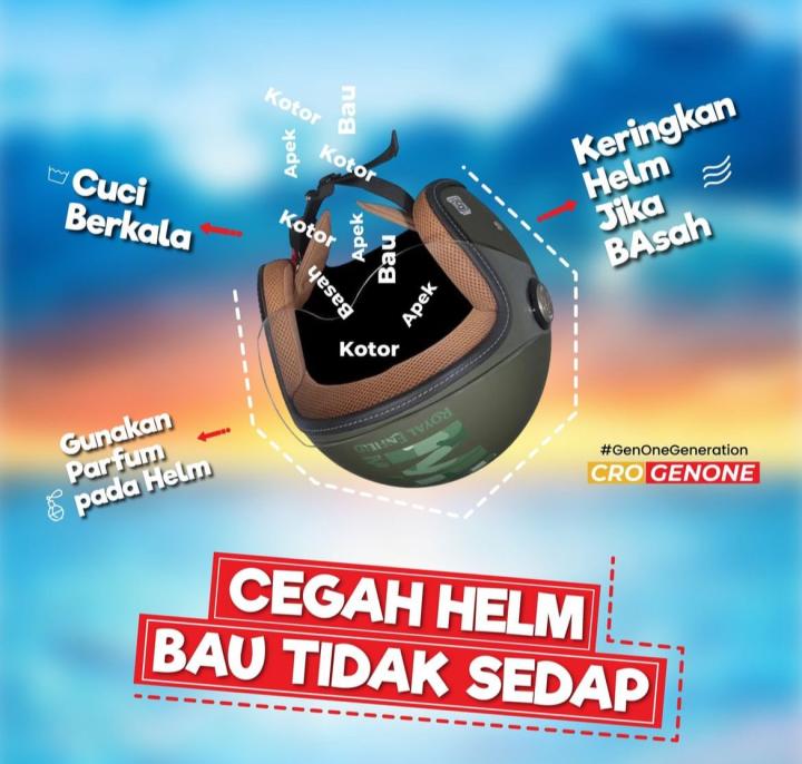 5 Cara Mengatasi Helm Bau Apek Yang Bisa di Coba 