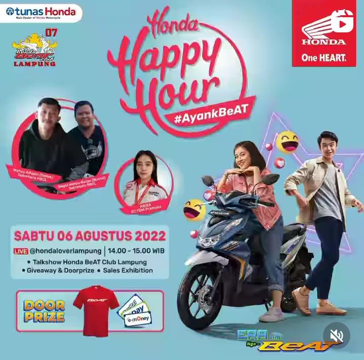 Tunas Honda Bersama Jaringannya NSS Kedaton Sukses Menggelar Honda Happy Hour Ayank Beat