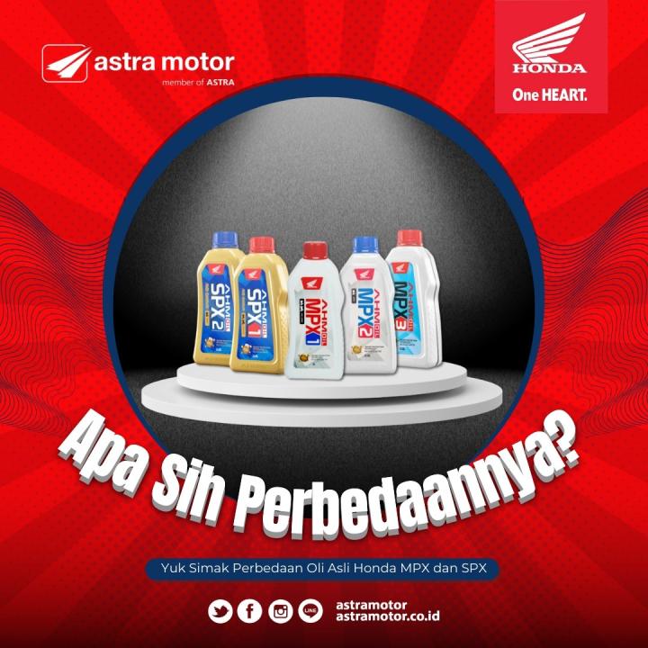 Yuk Simak Perbedaan Oli Asli Honda MPX dan SPX 