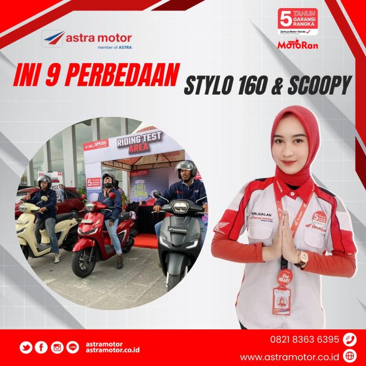 Ini 9 Perbedaan Honda Stylo 160 dan Honda Scoopy 