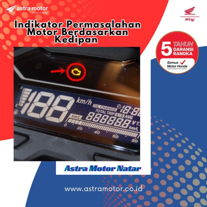 Indikator Permasalahan Motor Berdasarkan Kedipan Motor 