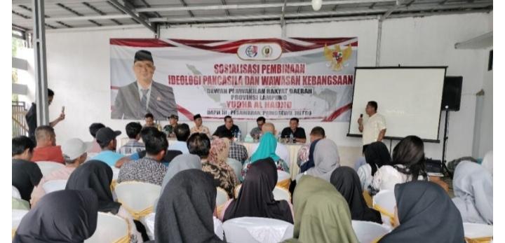 DPRD Lampung Sosialisasi Pemahaman Pancasila, Warga Mengapresiasi