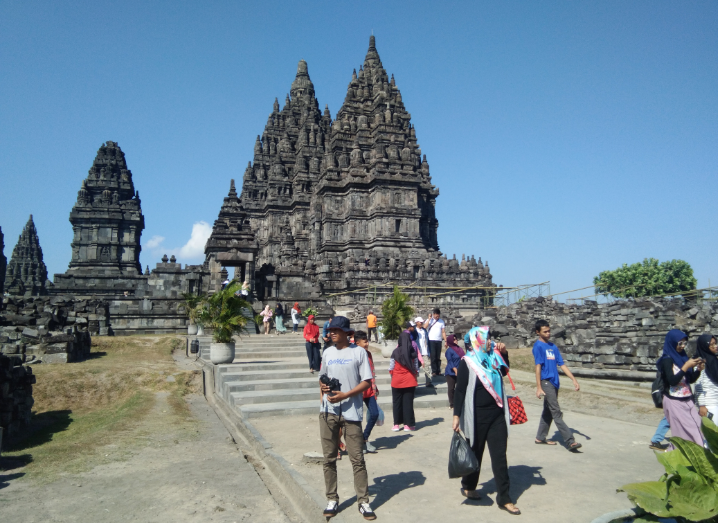 Libur Lebaran Kawasan Wisata Candi Prambanan Padat Pengunjung