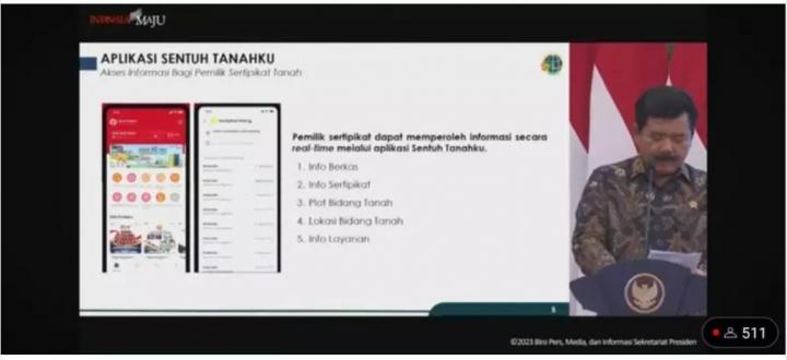 Sekda Kabupaten Lampung Selatan Hadiri Acara Penyerahan Sertifikat dan Launching Sertifikasi Elektronik 