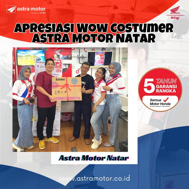 Apresiasi Wow Costumer Sebagai Perayaan Akhir Tahun 2023 Astra Motor Natar 