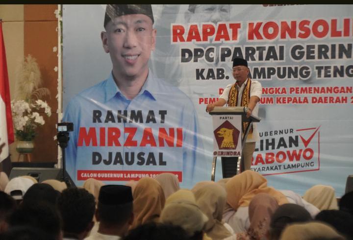 Pesan Santun Ketua DPD Partai Gerindra Provinsi Lampung Kepada Para Kader, Jangan Menjelekan Pihak Lain 