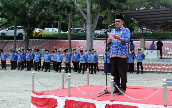 Sekdakab Thamrin Minta ASN Pemkab Lamsel Tingkatan Etos Kerja Berikan Pelayanan Prima Ke Masyarakat 