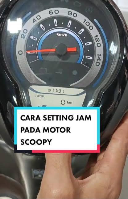 TDM Tirtayasa Berikan Info 11 Langkah Menyetel Jam Motor Honda Scoopy Baru 