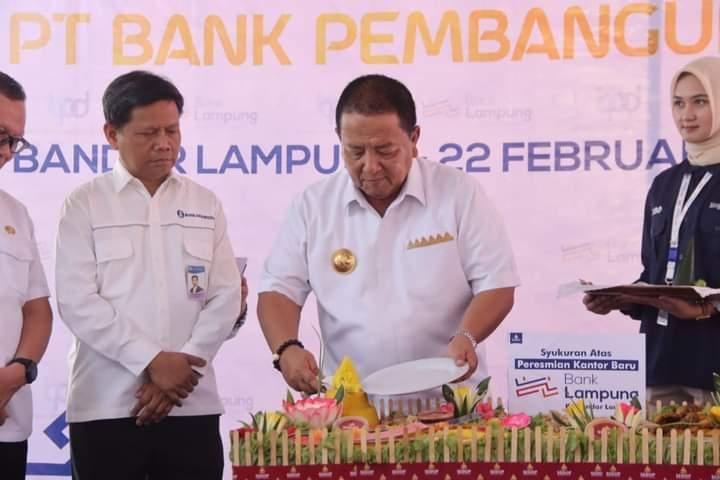 Gubernur Arinal Djunaidi Resmikan Gedung Baru Bank Lampung Kantor Cabang Bandar Lampung