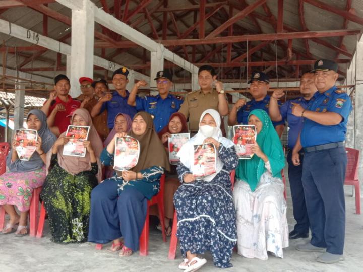 Dinas Damkar Pemkab Lampung Selatan Berikan Edukasi Ibu Ibu Pokja PKK 