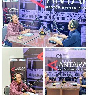 Ketua DPRD Lampung Ikuti Podcasting LKBN Antara