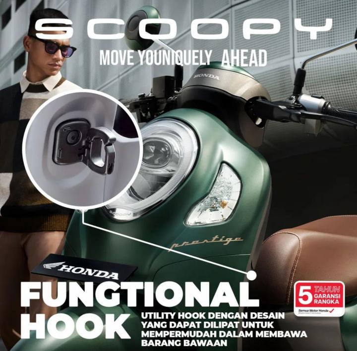 Mukti Function Hook, Fitur Unik Yang Ada di Honda Scoopy Baru 