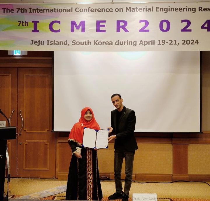 Dosen FMIPA Raih Penghargaan “Best Oral Presentation” dalam Konferensi Internasional di Korea Selatan