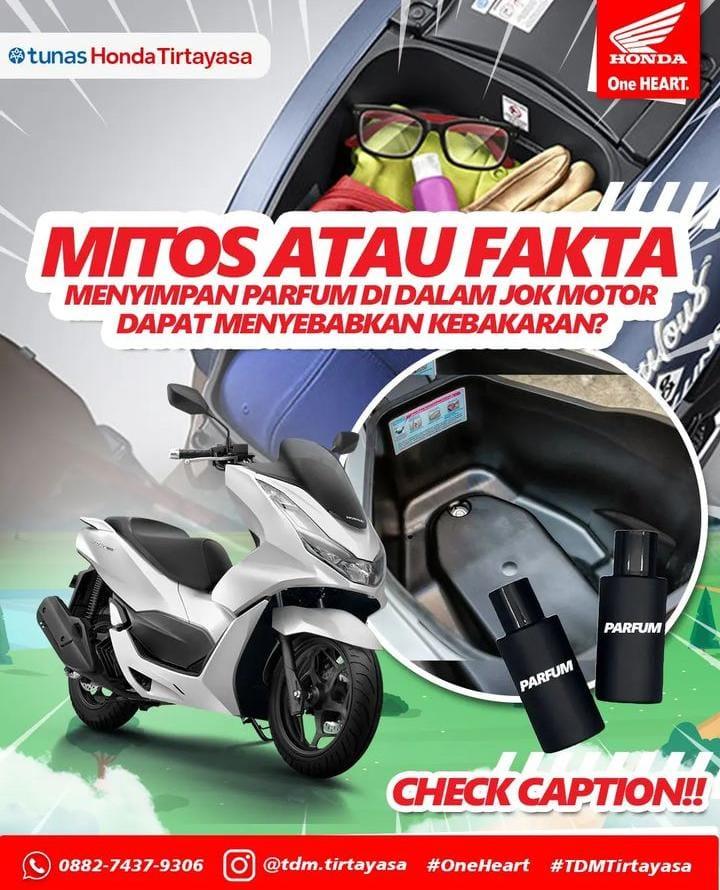 Jangan Simpan Barang di Jok Motor 