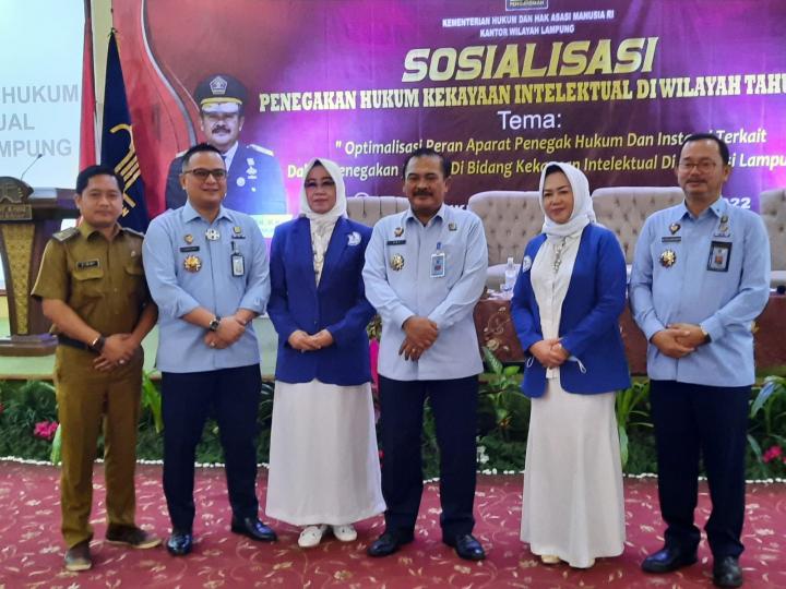 Kemenkumham Lampung Gelar Sosialisasi Penegakan Hukum Kekayaan Intelektual 