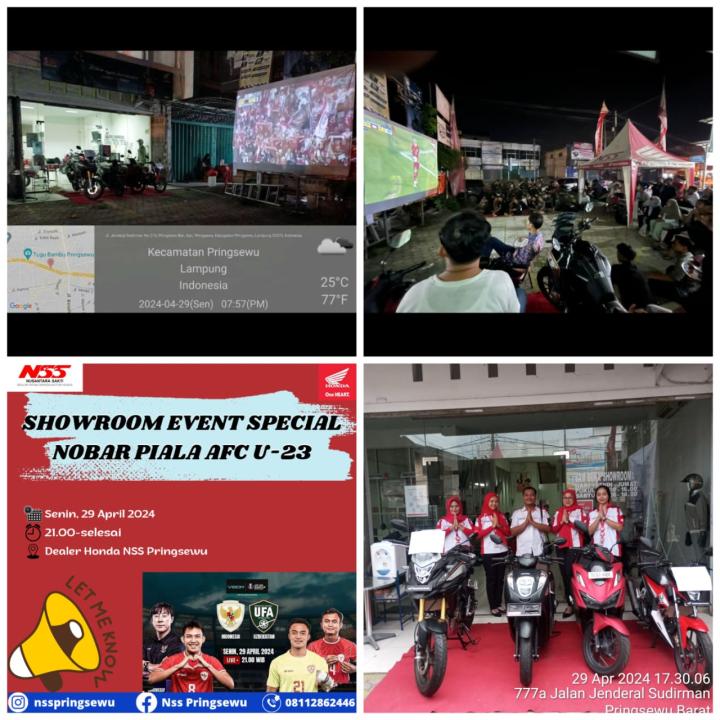 Showroom Event Spesial Nobar Piala AFC - U23 Bersama NSS Pringsewu 