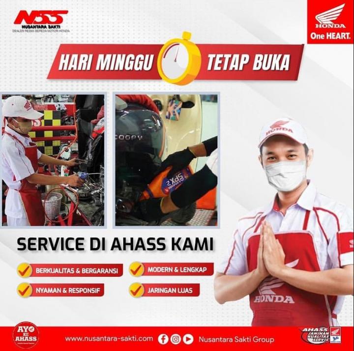 AHASS NSS Kedaton Tetap Buka Di Hari Minggu