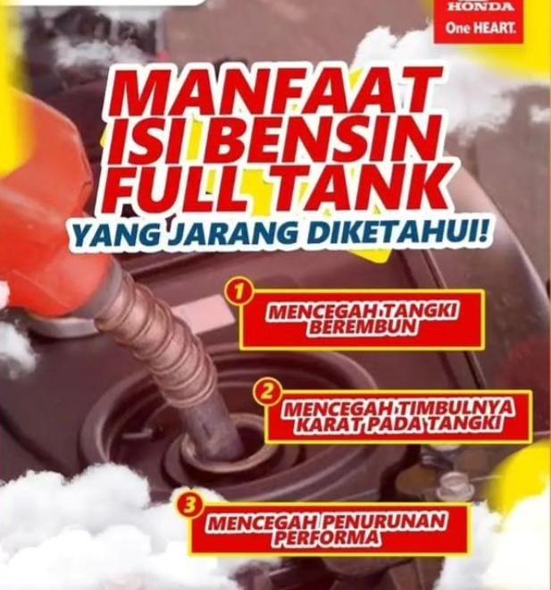 Banyak Yang Belum Tahu, TDM Kalianda Infokan Manfaat Isi Bensin Sampai Full Tank 