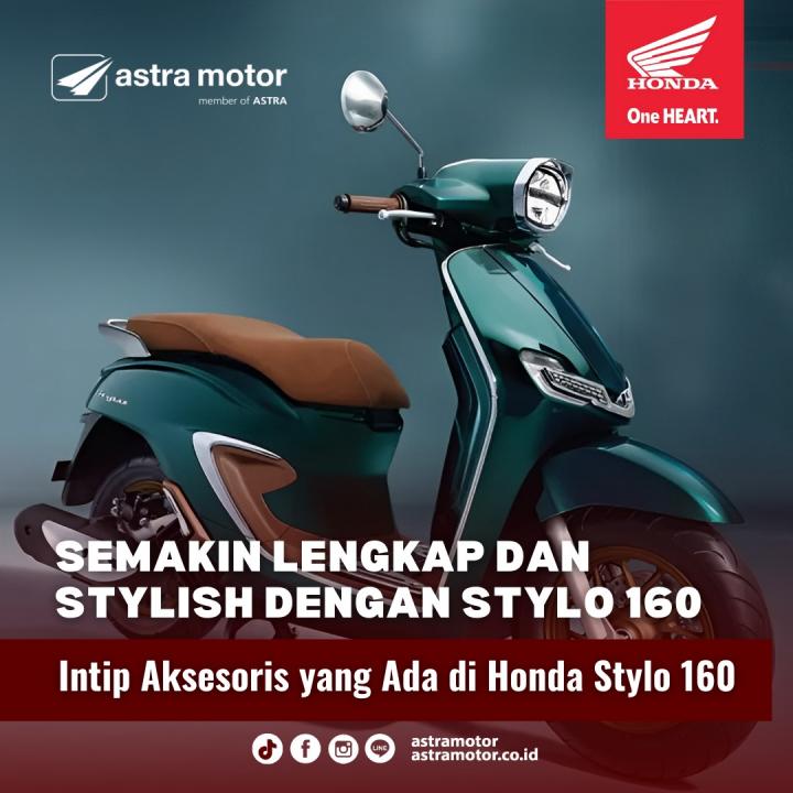 Intip Aksesories Yang Ada di Honda Stylo 160 