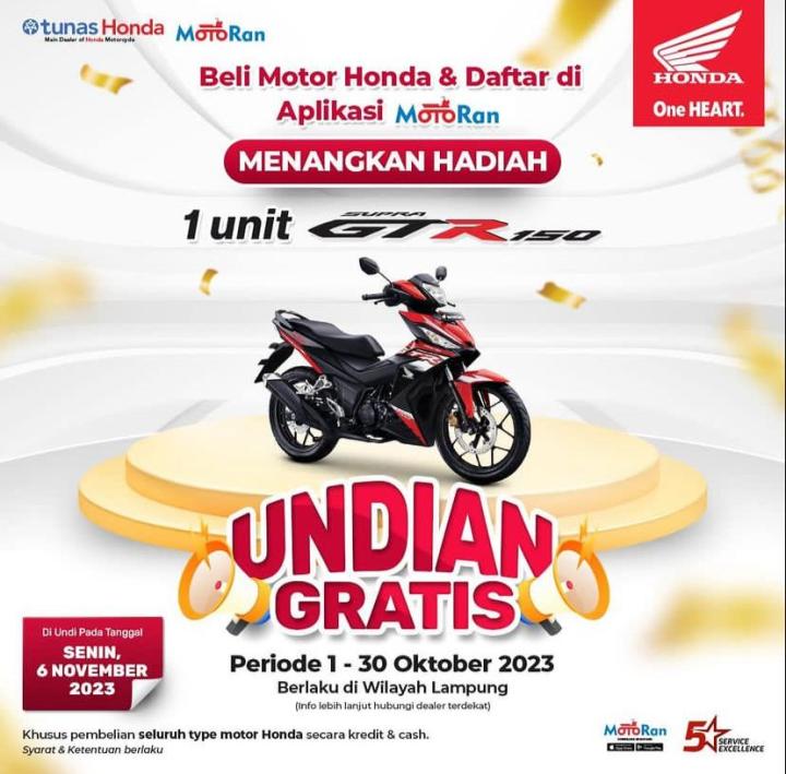 Beli Motor di NSS Kedaton Dapet Undian Sepeda Motor