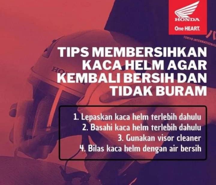 Tips Membersihkan Kaca Helm Agar Jernih dan Tidak Buram 