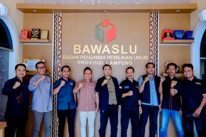 Bawaslu Apresiasi Peran Aktif SMSI Lampung Awasi Pemilu 2024