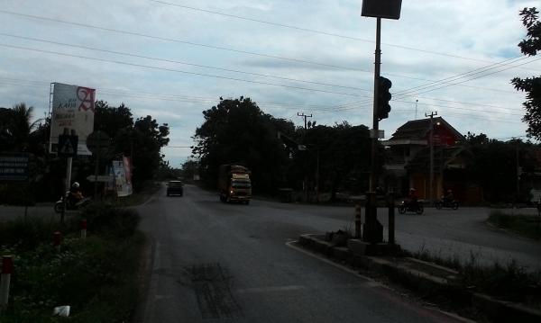 Lampu Lalu Lintas Simpang Empat Sukadana Lampung Timur 