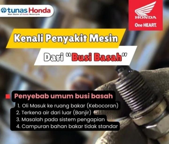 Busi Motor Basah Oli, Jangan Diabaikan Lakukan Ini 