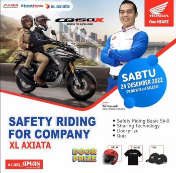 Tunas Honda dan Jaringannya NSS Kedaton Sukses Menggelar Safety Riding For Company XL Axiata