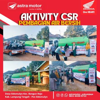 CSR Asmo Yukum Jaya Berbagi Air Bersih 