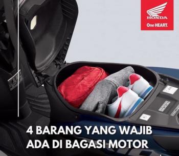 4 Barang Yang Wajib Ada di Bagasi Motor, Bikin Perjalanan Makin Aman Bro 