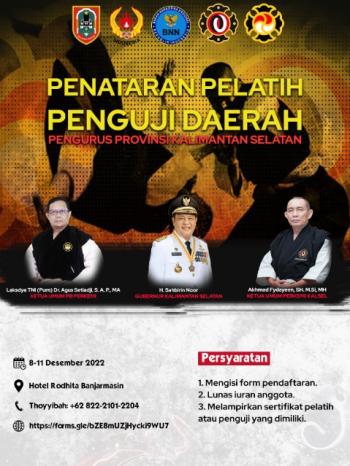 Pengurus Provinsi PERKEMI Kalimatan Selatan Gelar Penataran Pelatih dan Penguji Daerah Tahun 2022