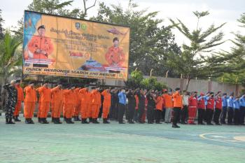 Basarnas Lampung Gelar Apel Siaga SAR Khusus Lebaran Tahun 2023